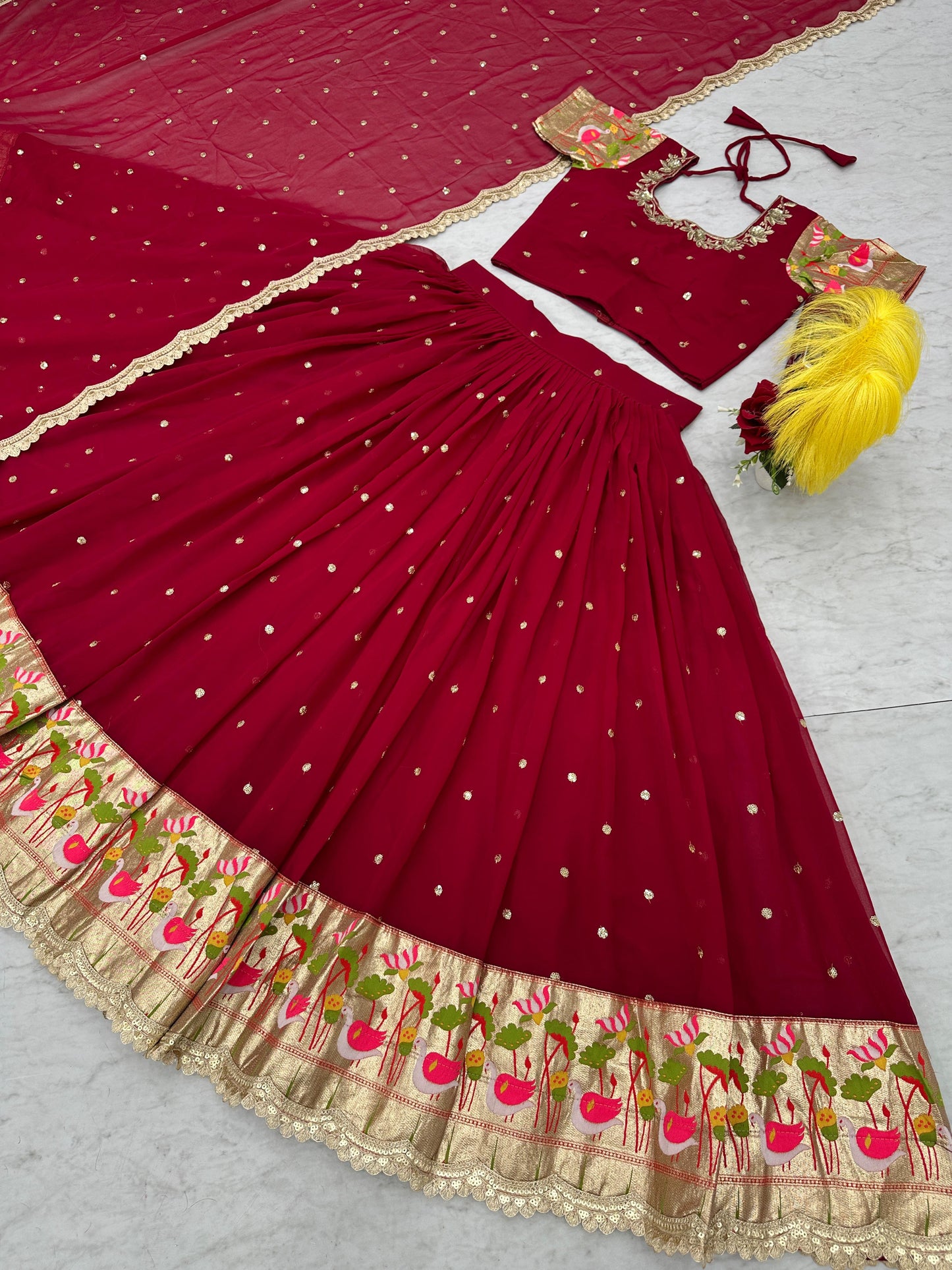 Embroidered Lehenga Set