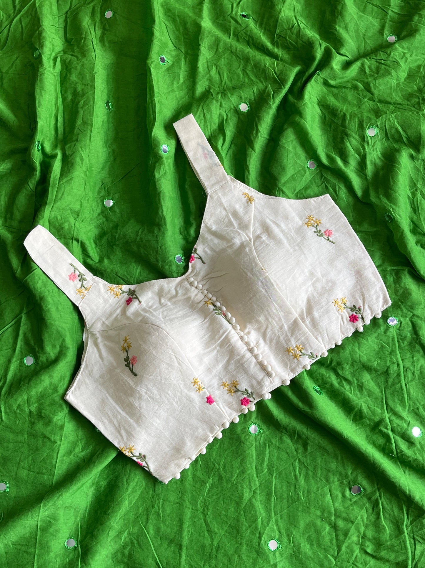 Mul Cotton Saree with Blouse