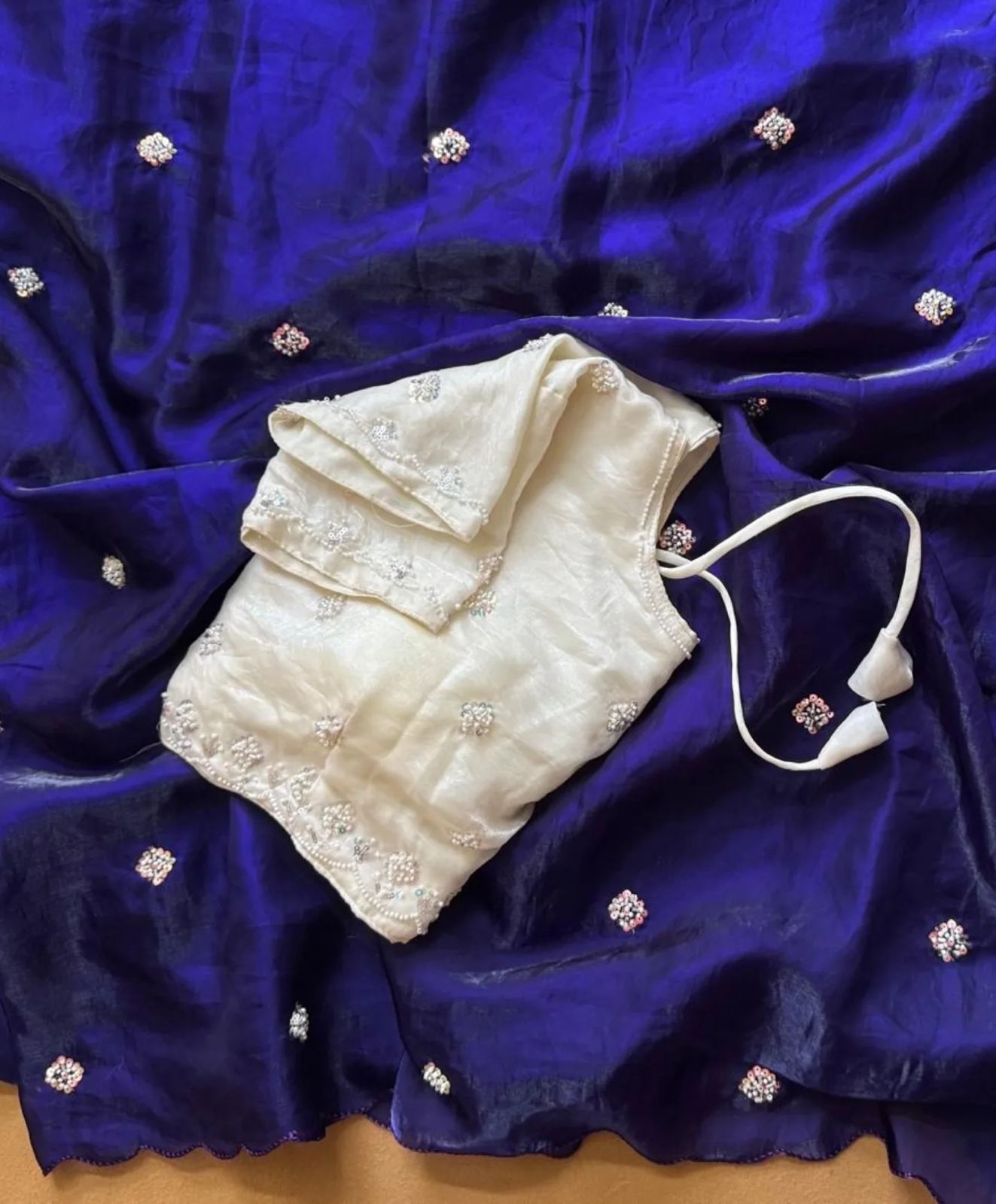 Fancy Space Silk Saree with Blouse