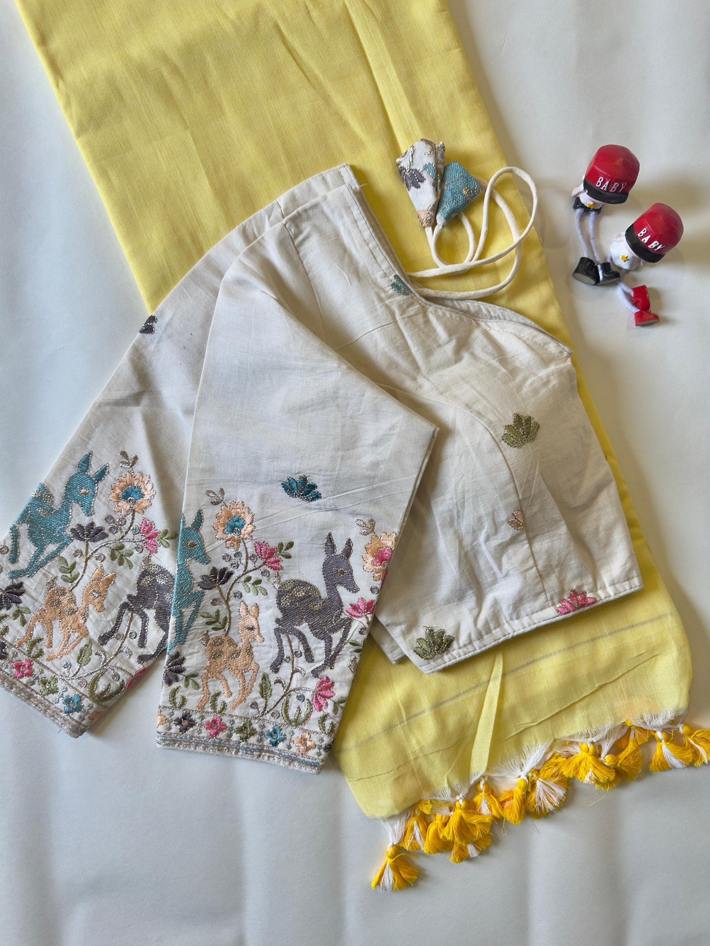 Khadi Cotton Saree with Blouse