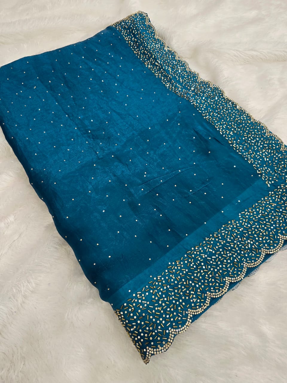 Space silk with Jarkhan work