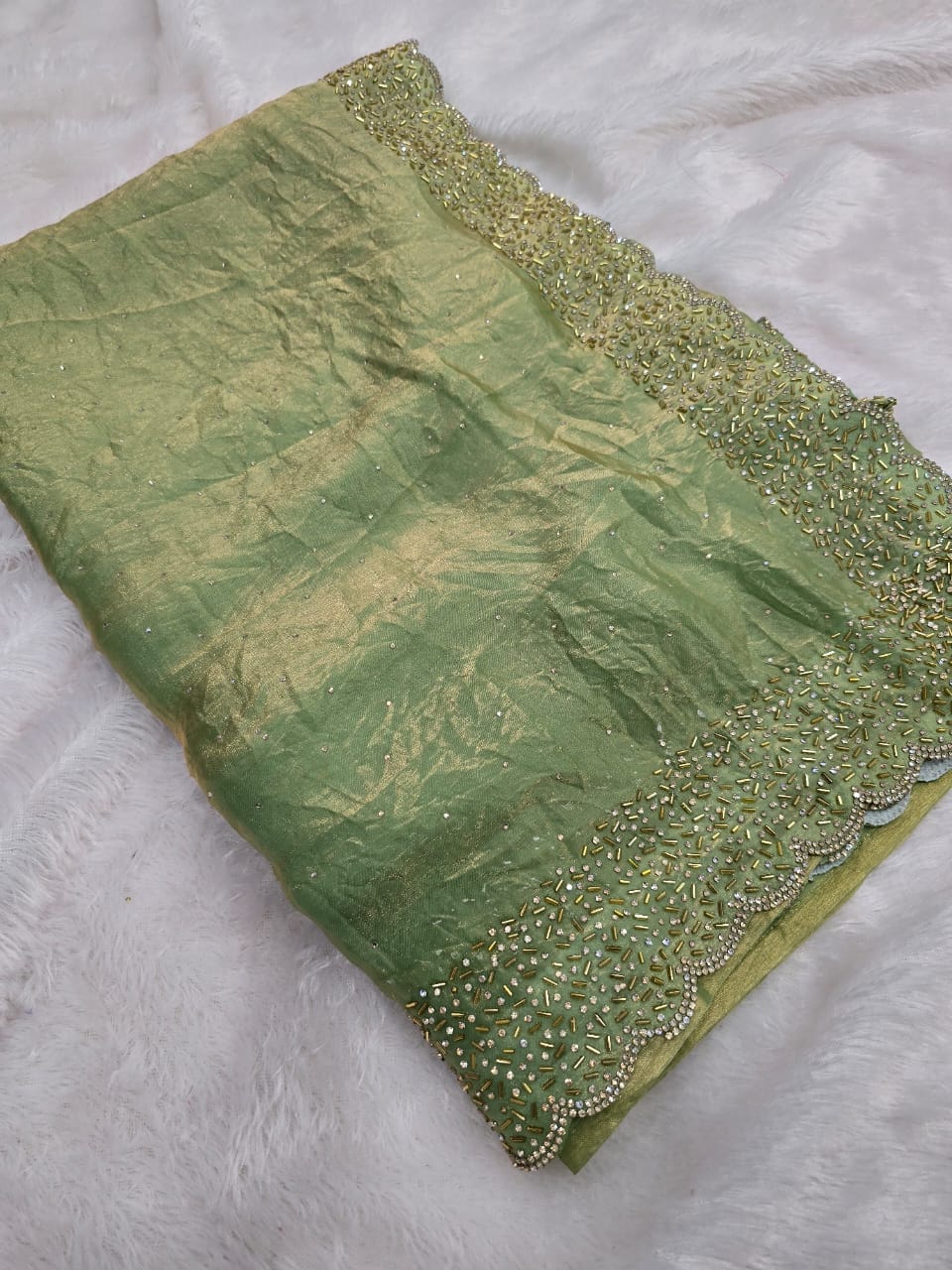 Space silk with Jarkhan work