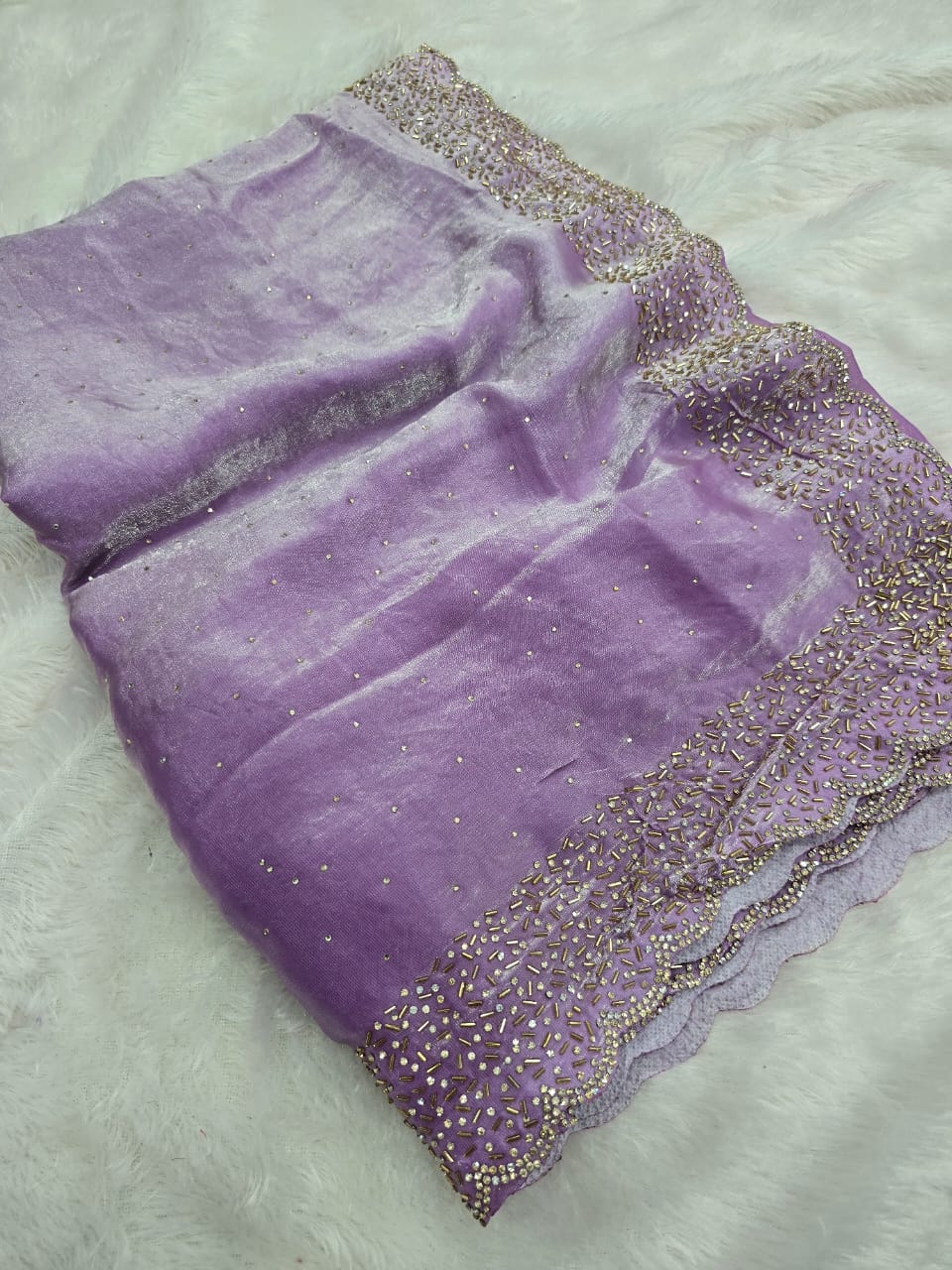Space silk with Jarkhan work