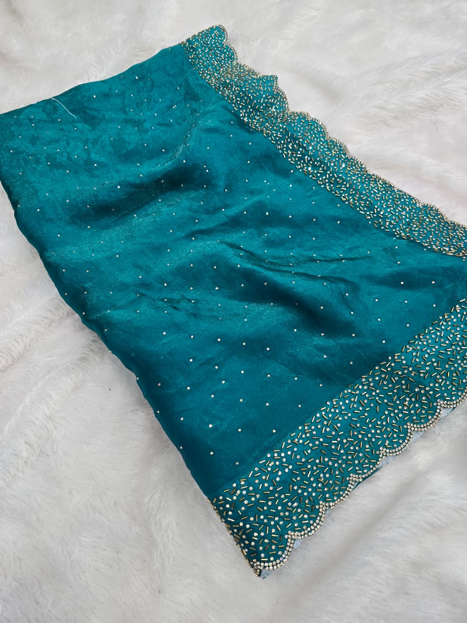 Space silk with Jarkhan work