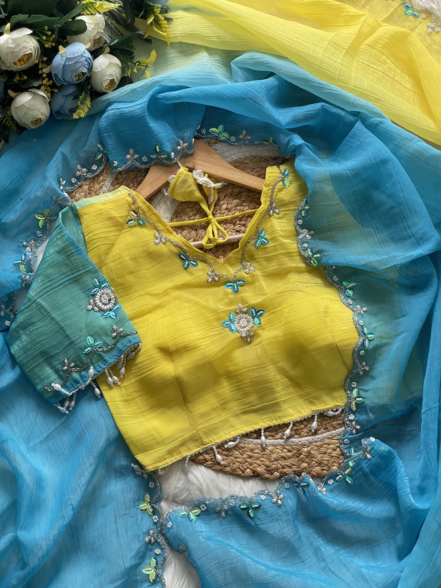 Pure Soft Crunchy Pedding Silk Saree