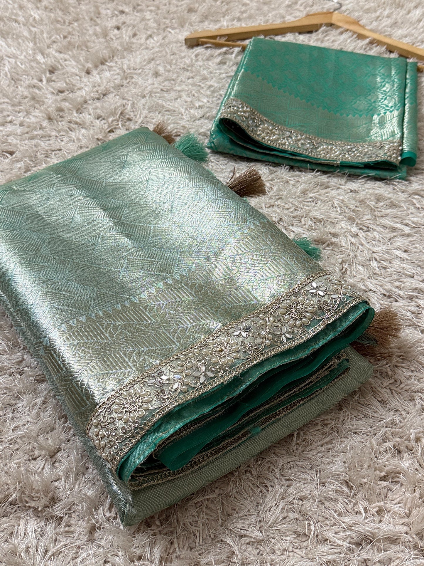 Kanjivaram Bridal Katan Tissue Silk Saree