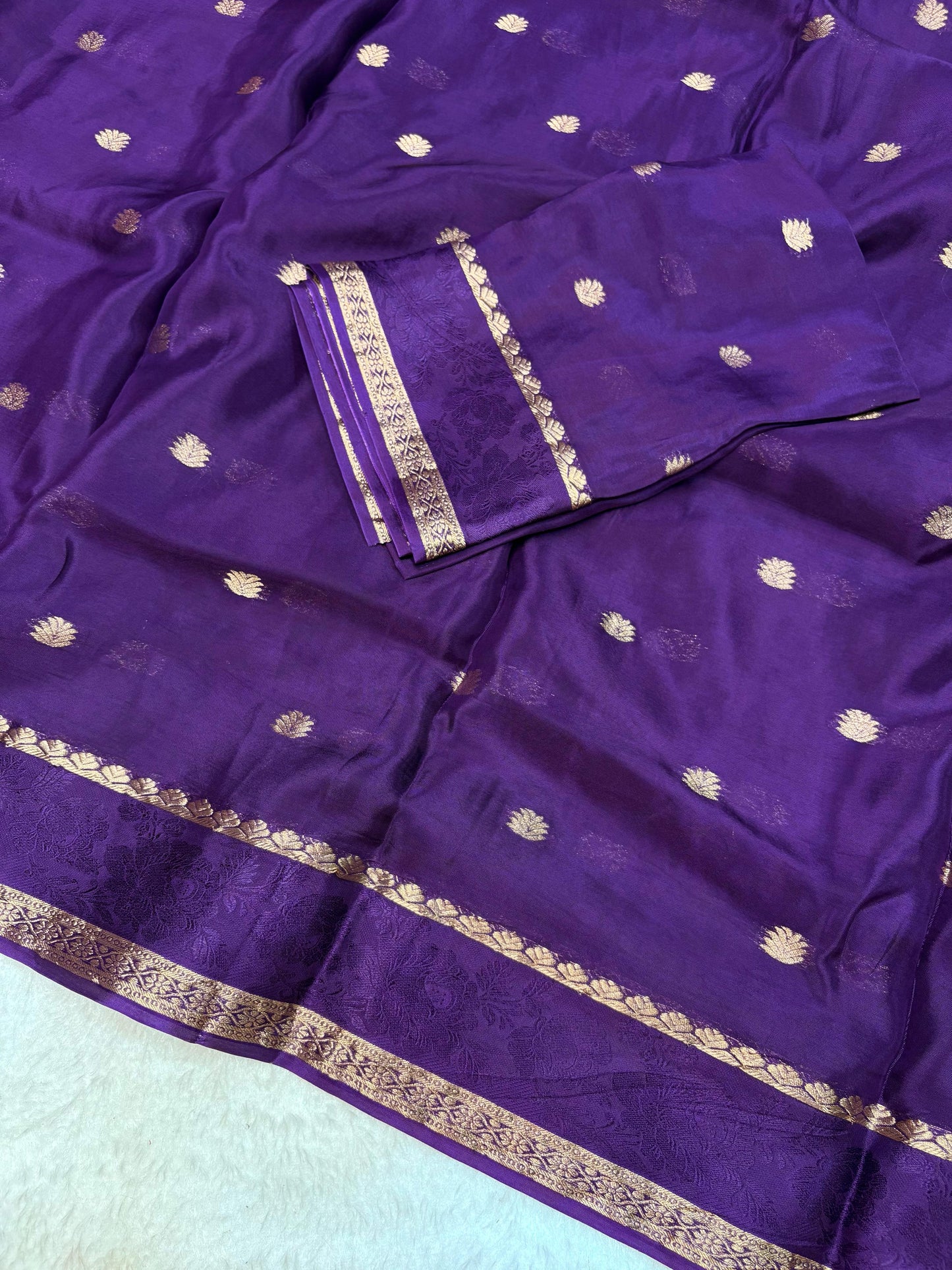 Viscose Mysore Crepe Silk Saree
