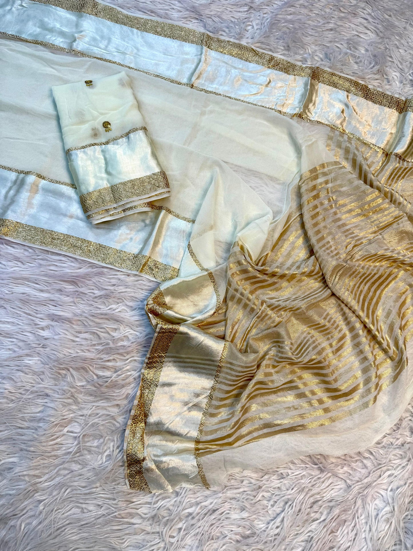 Pure Viscose Georgette Saree