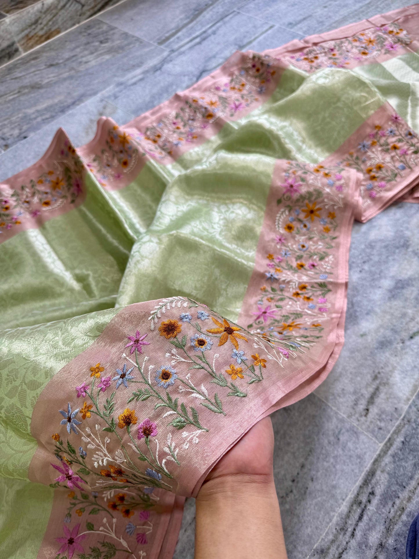 Banarasi Soft Tissue Saree with Zari Weaving