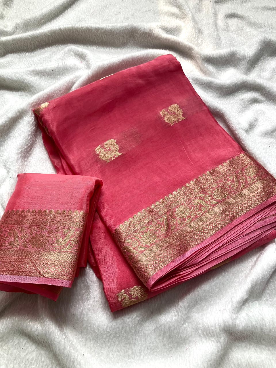 Mysore Silk Crepe Saree