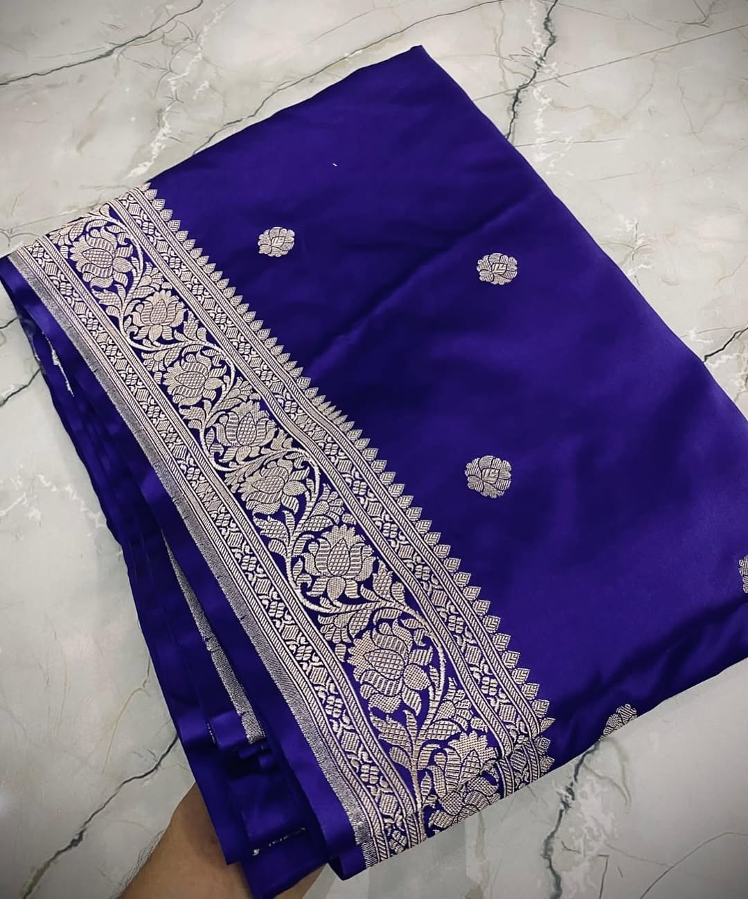 Handloom Banarasi Mashru Katan Silk Saree
