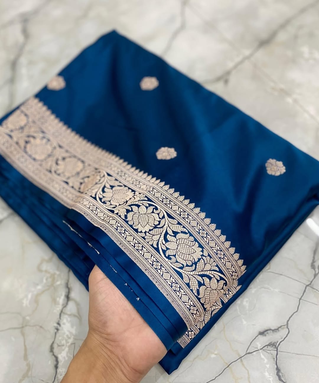 Handloom Banarasi Mashru Katan Silk Saree