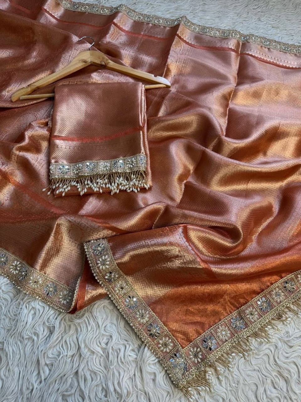 Kanjivaram Bridal Tissue Silk Saree