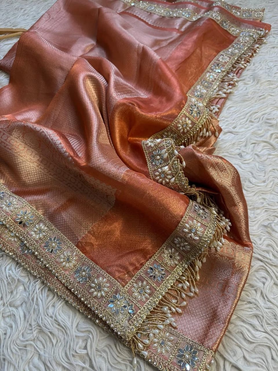 Kanjivaram Bridal Tissue Silk Saree