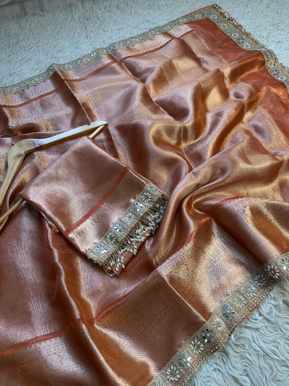 Kanjivaram Bridal Tissue Silk Saree