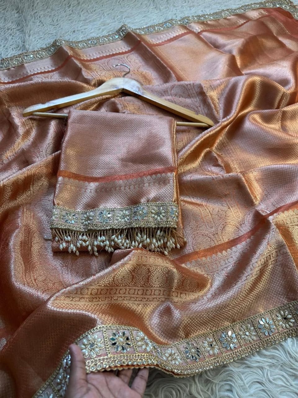 Kanjivaram Bridal Tissue Silk Saree