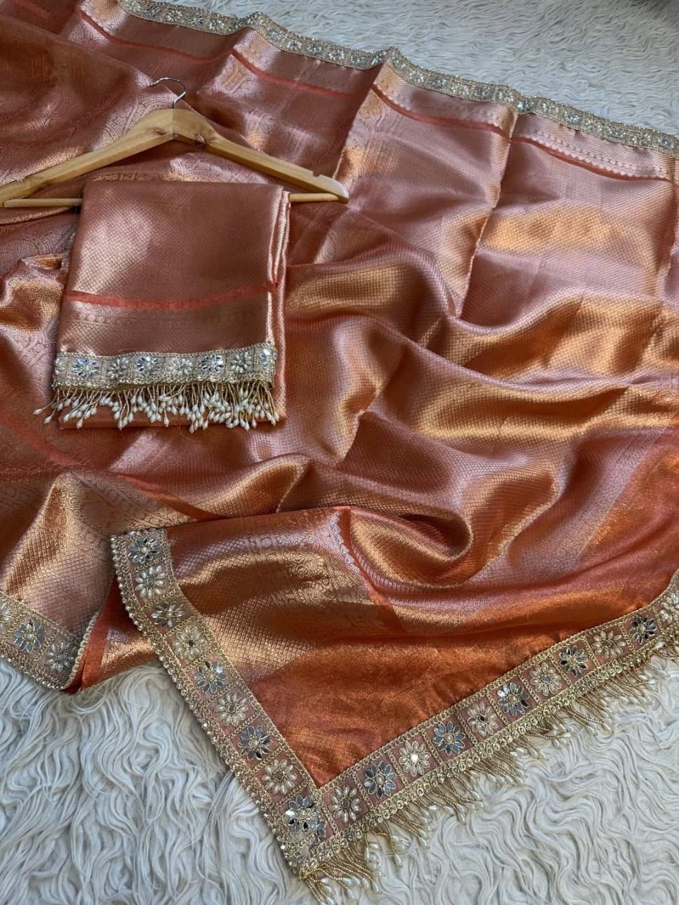 Kanjivaram Bridal Tissue Silk Saree
