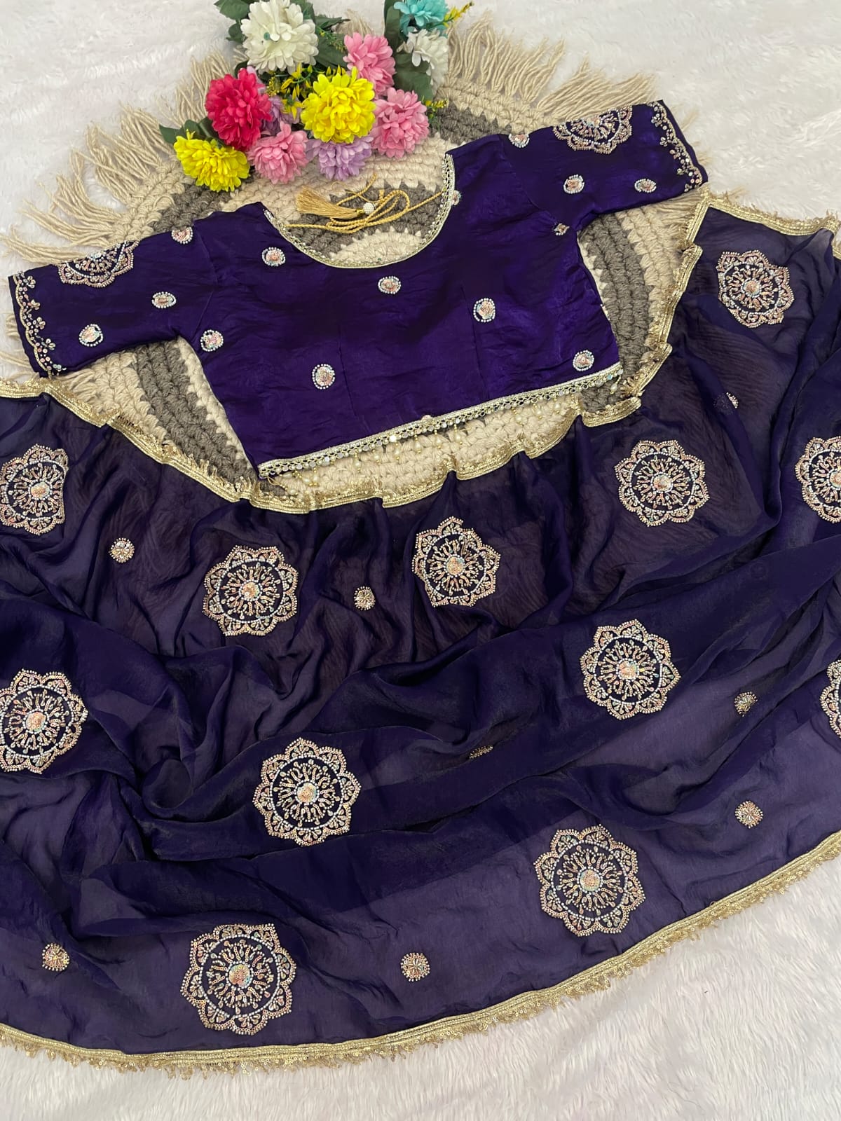 Embroided Saree