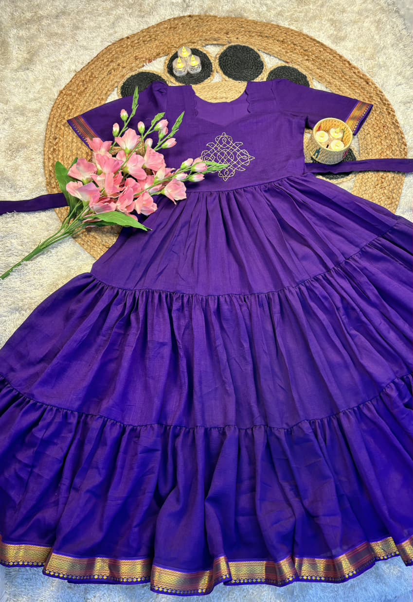 Kolam Printed Gown