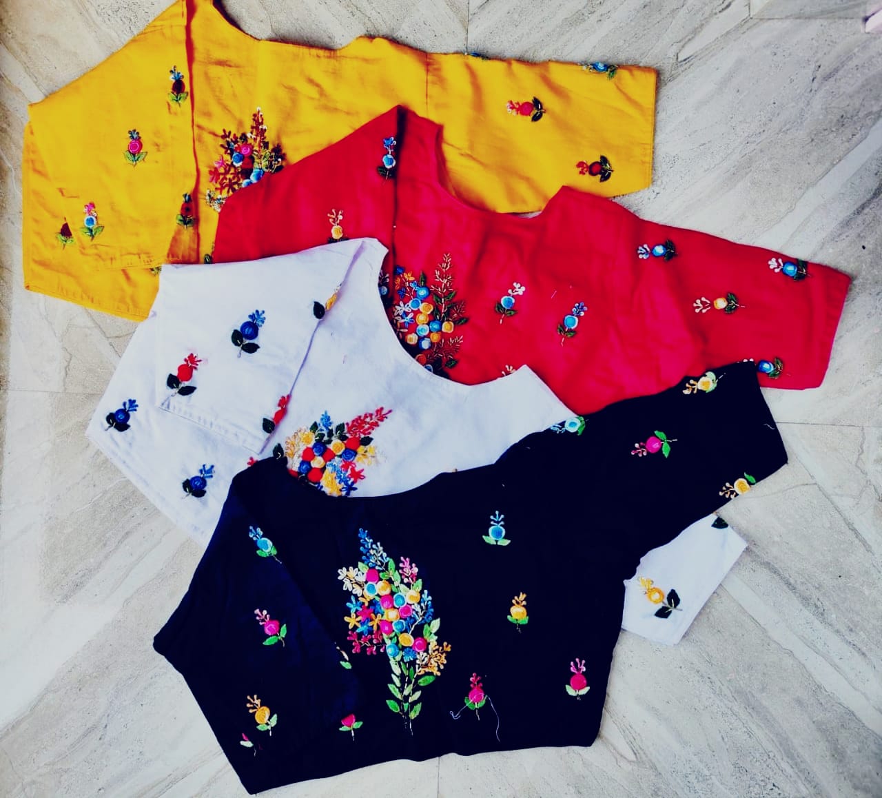 strechable Hand Kundan work Blouse