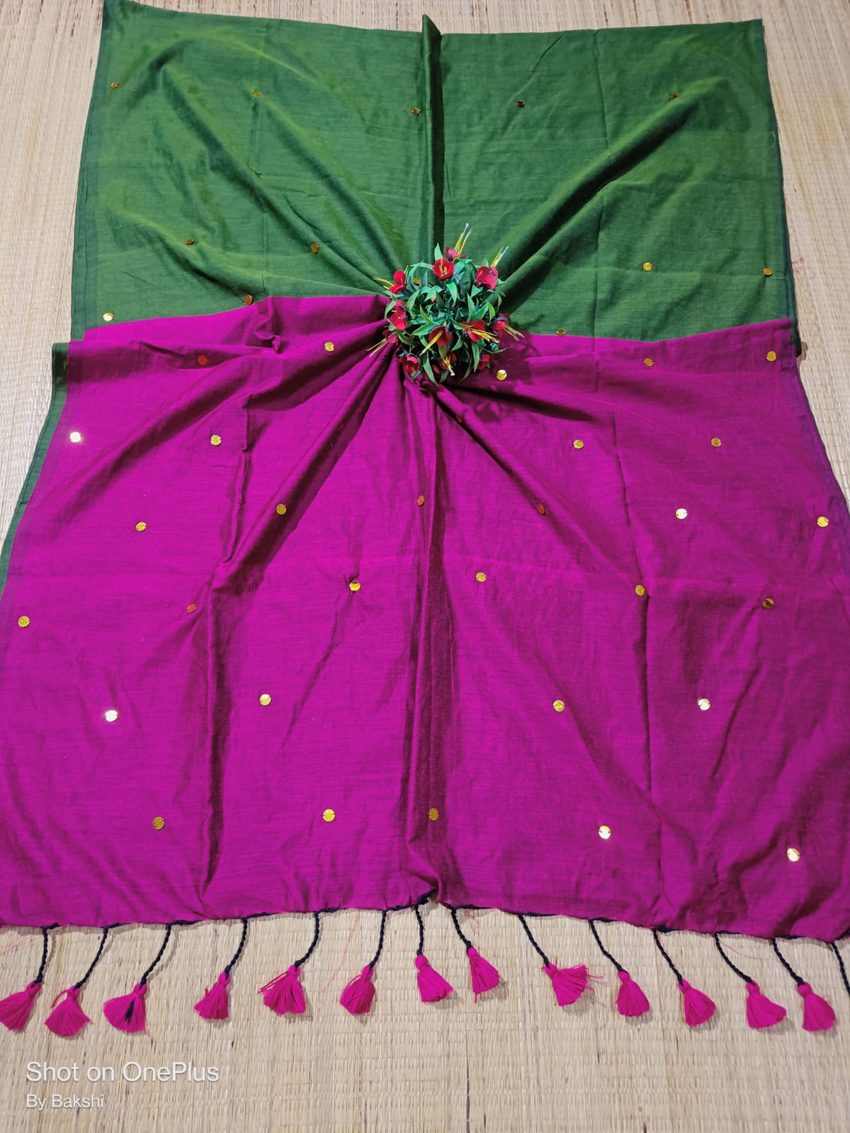 Elegant Cotton Contrast Saree 2