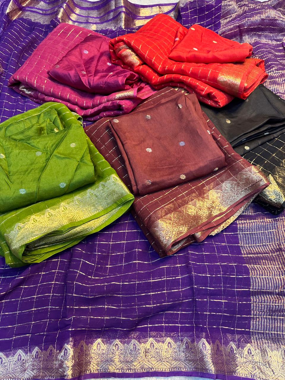 Viscous georgette saree