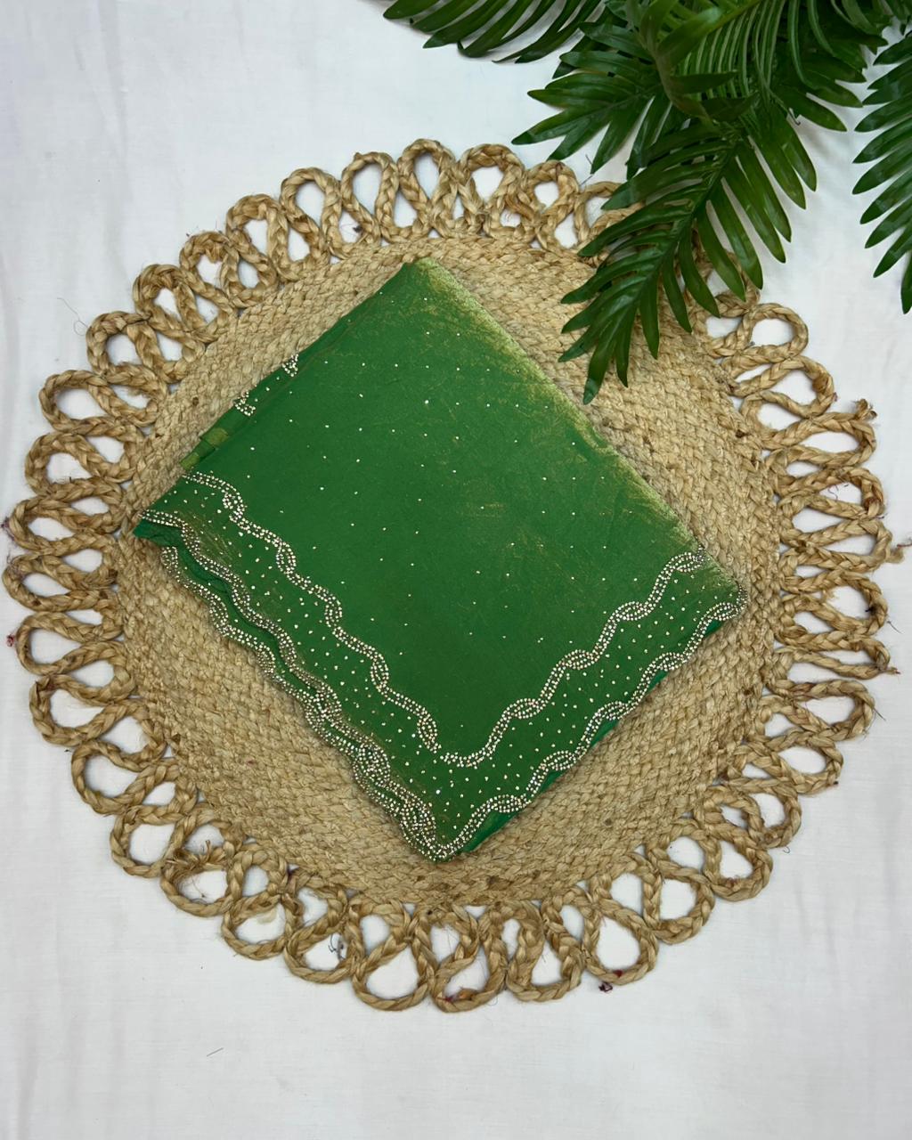 Space silk diamond saree
