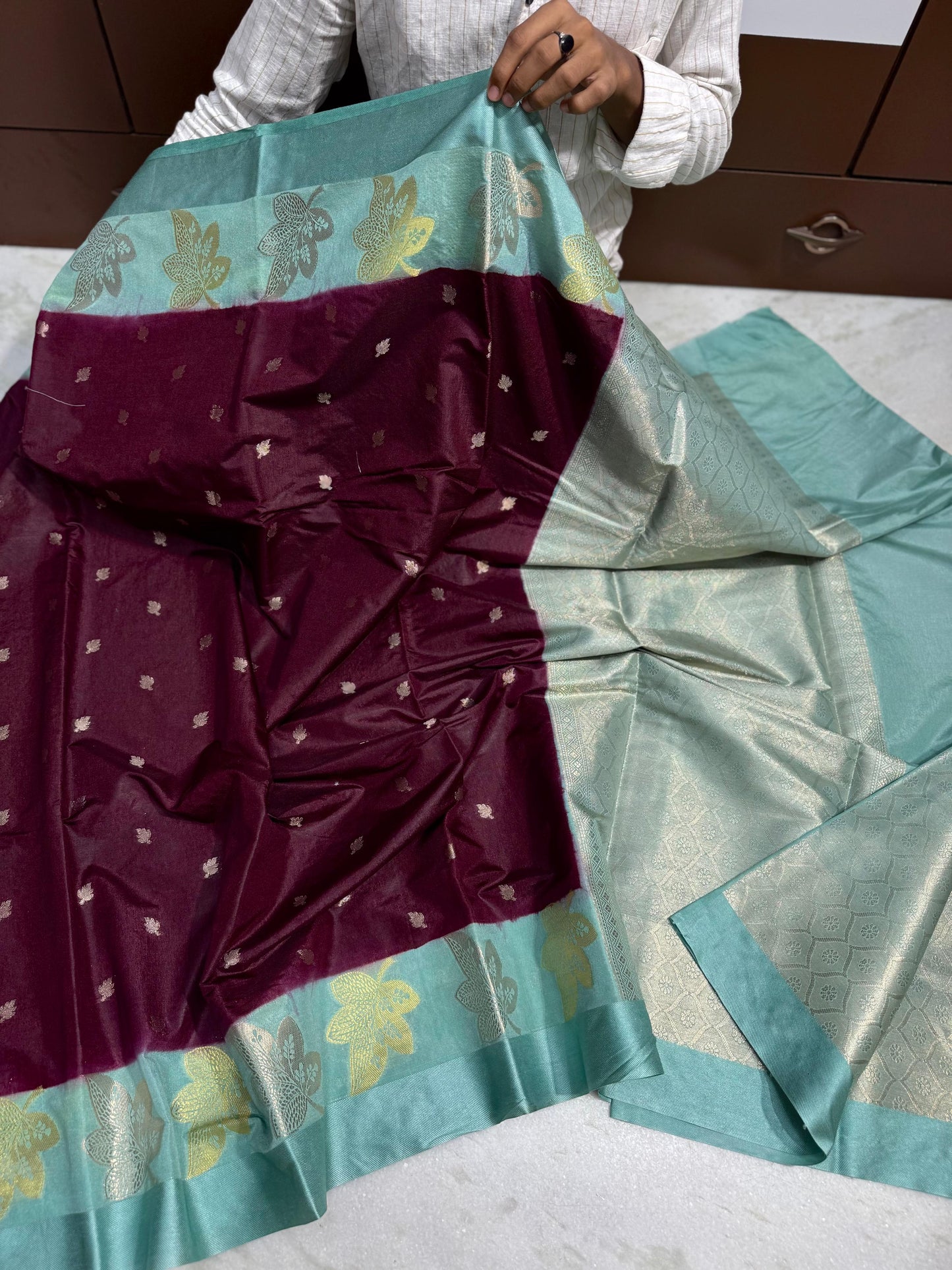 Banarasi Dybal Dupion Soft Silk Saree