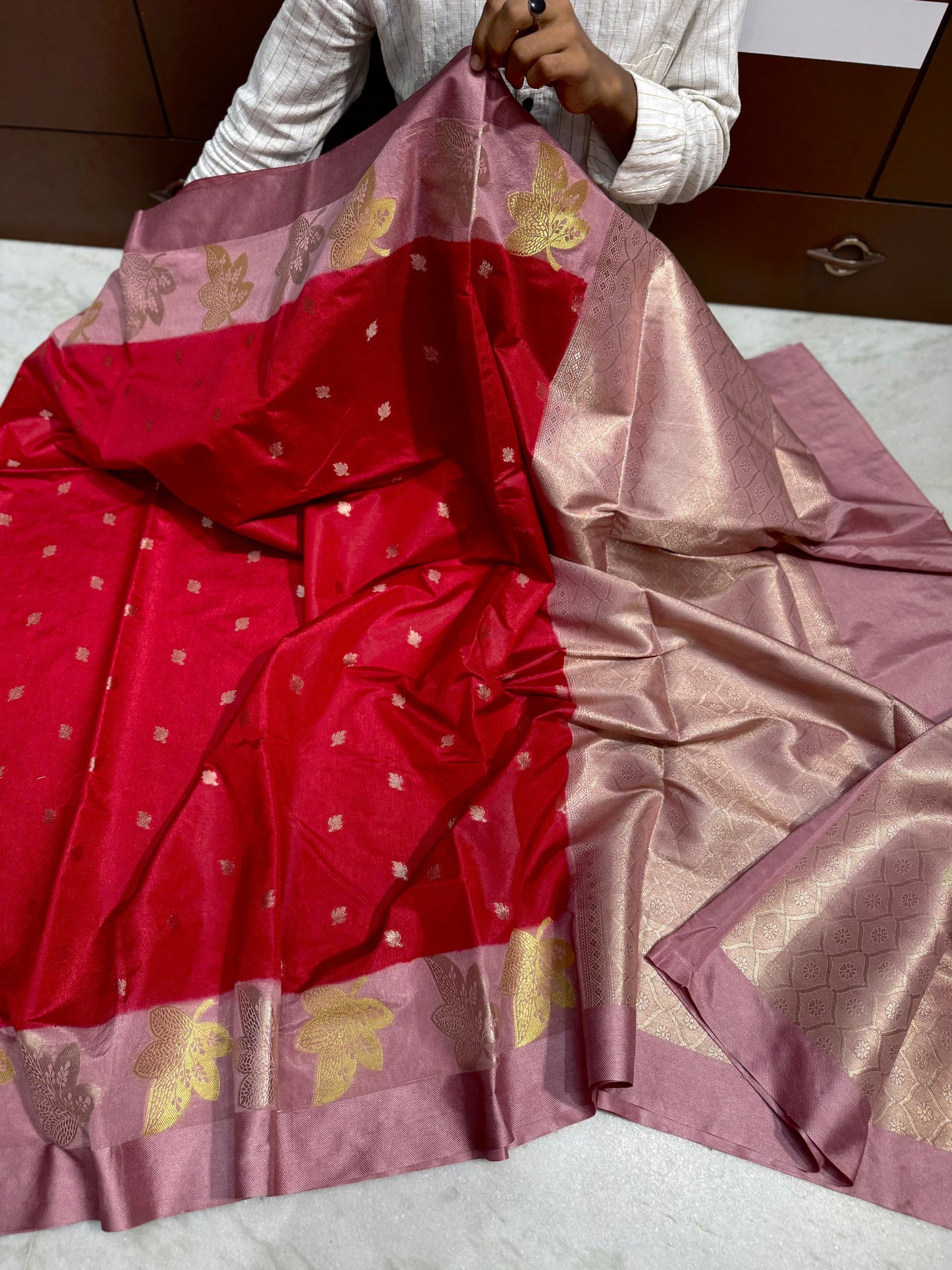 Banarasi Dybal Dupion Soft Silk Saree