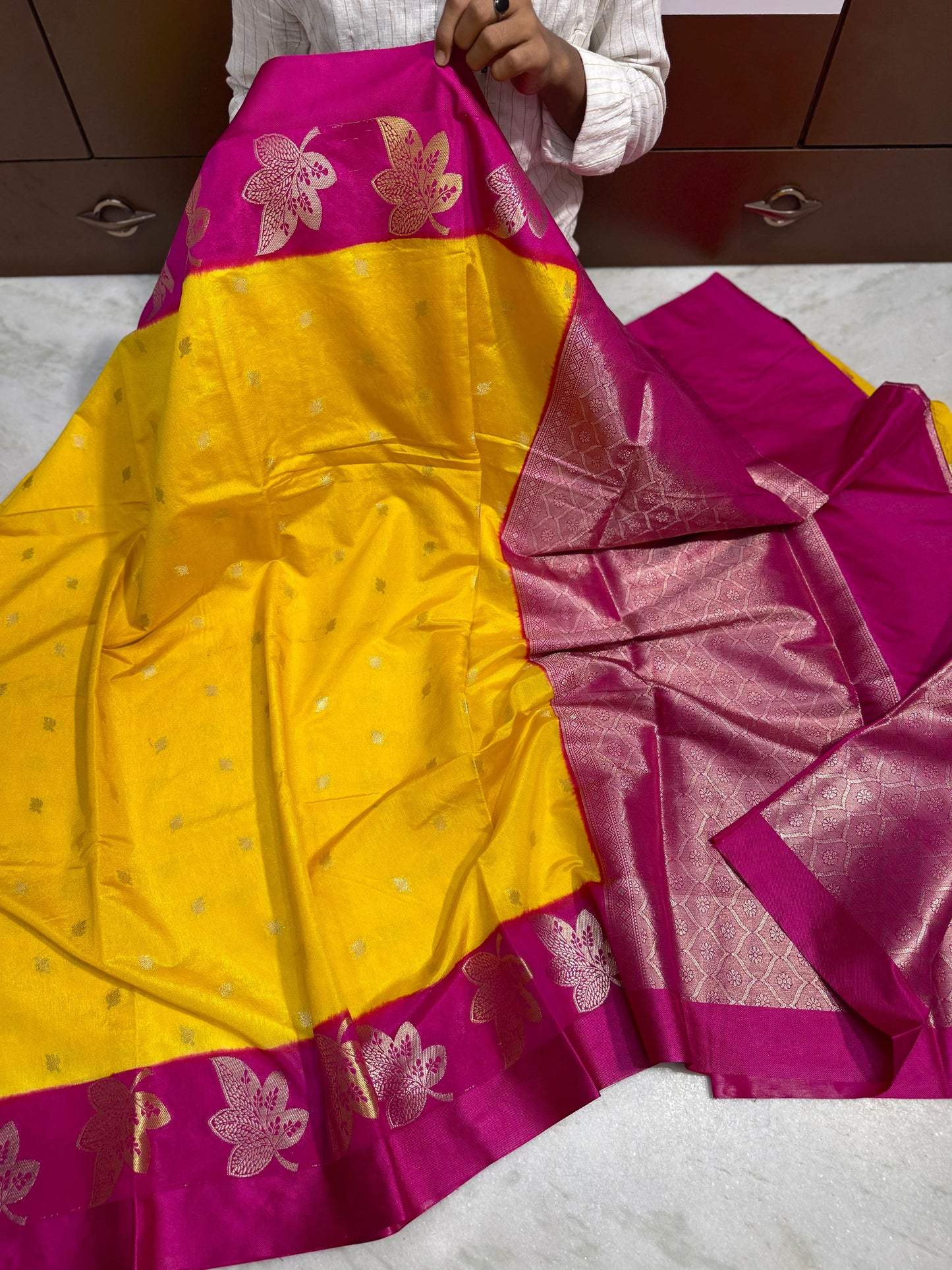 Banarasi Dybal Dupion Soft Silk Saree