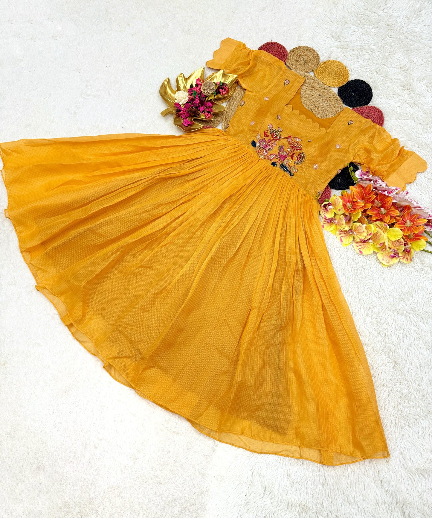 Stylish Gown with Handwork