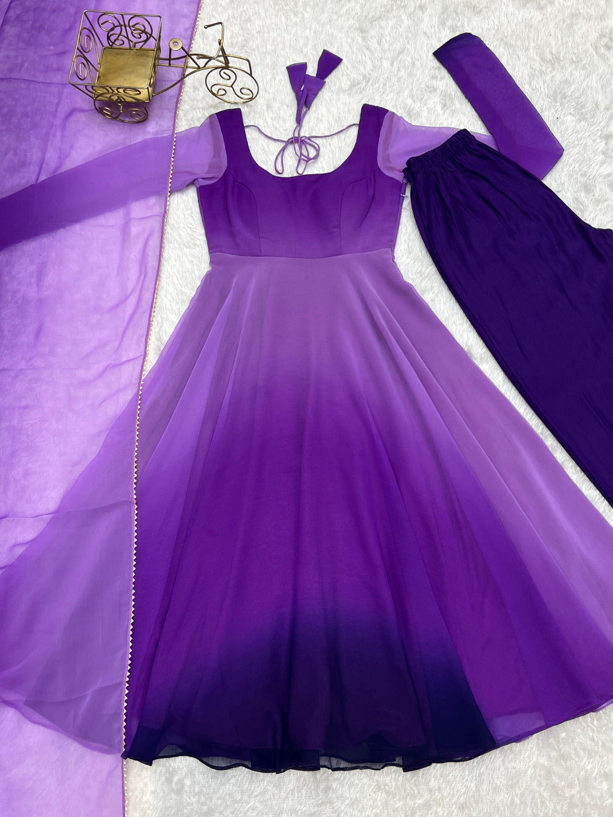 Fully Flared Anarkali Set