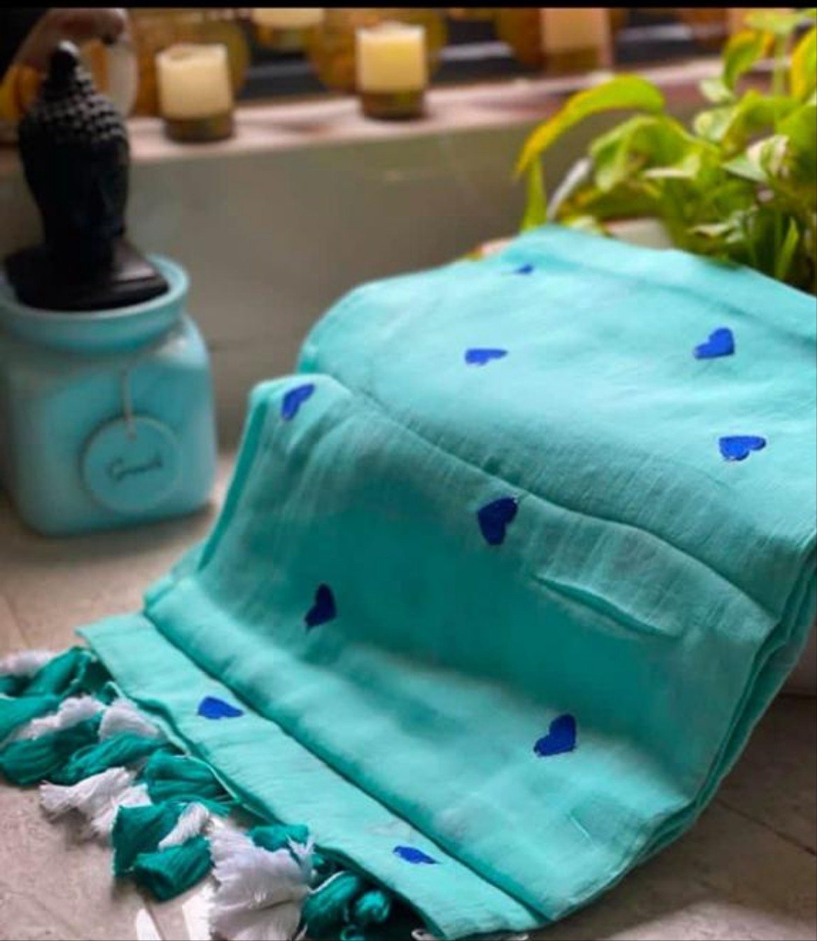 Heart Khadi Cotton Saree