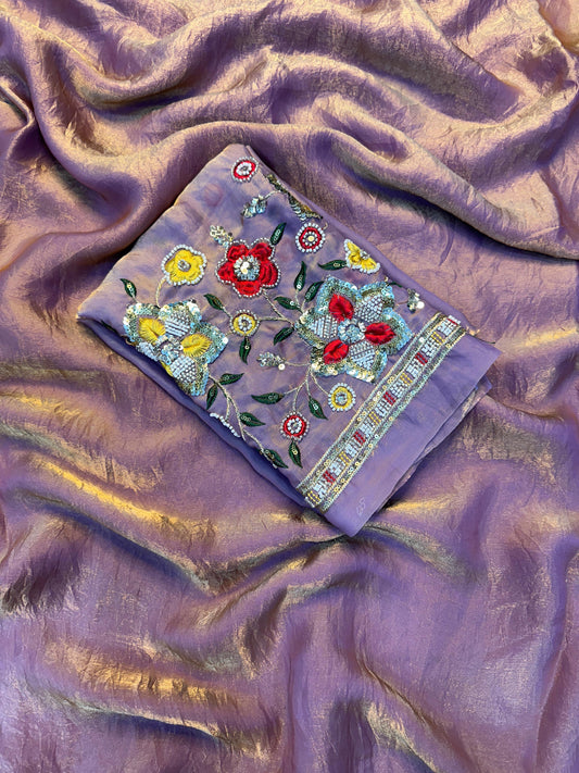 Space Soft Silk Saree