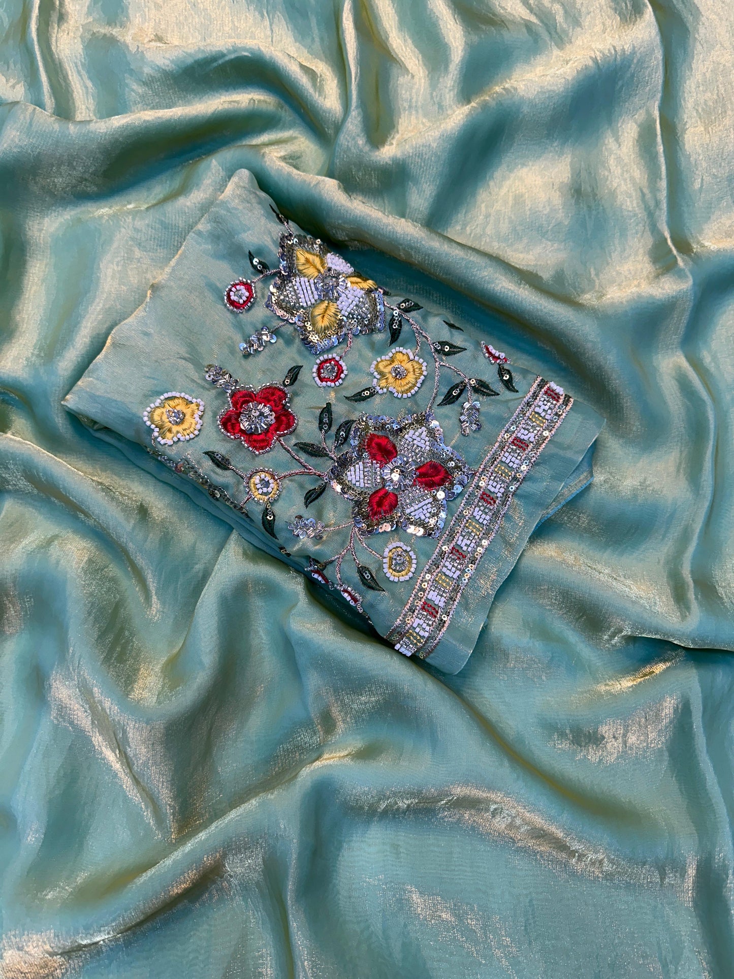 Space Soft Silk Saree