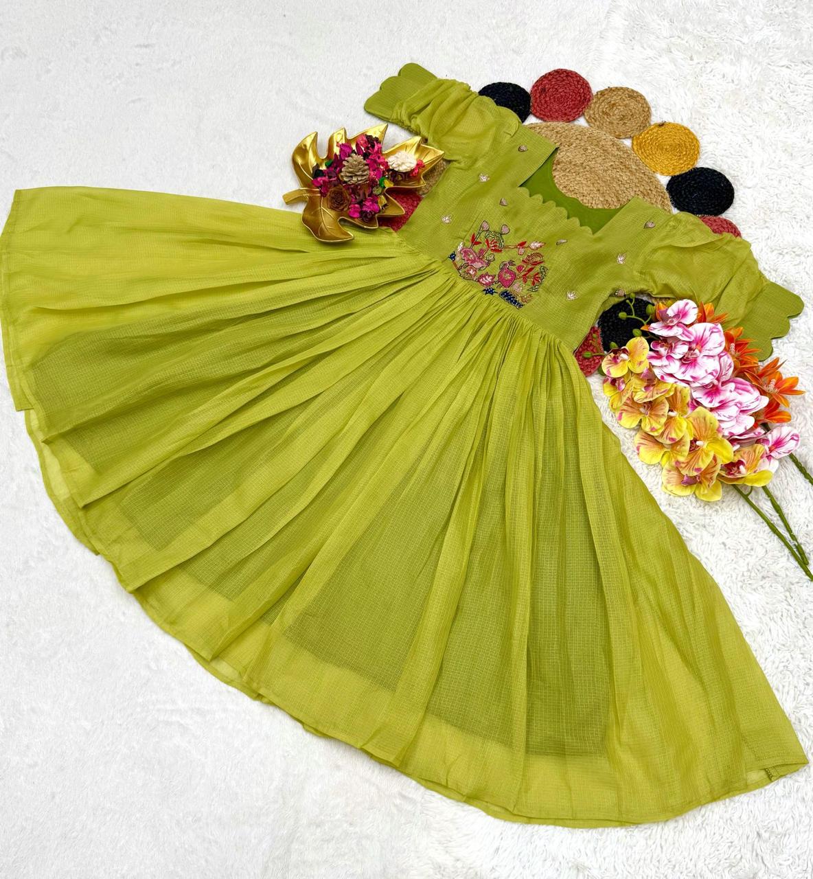 Stylish Gown with Handwork