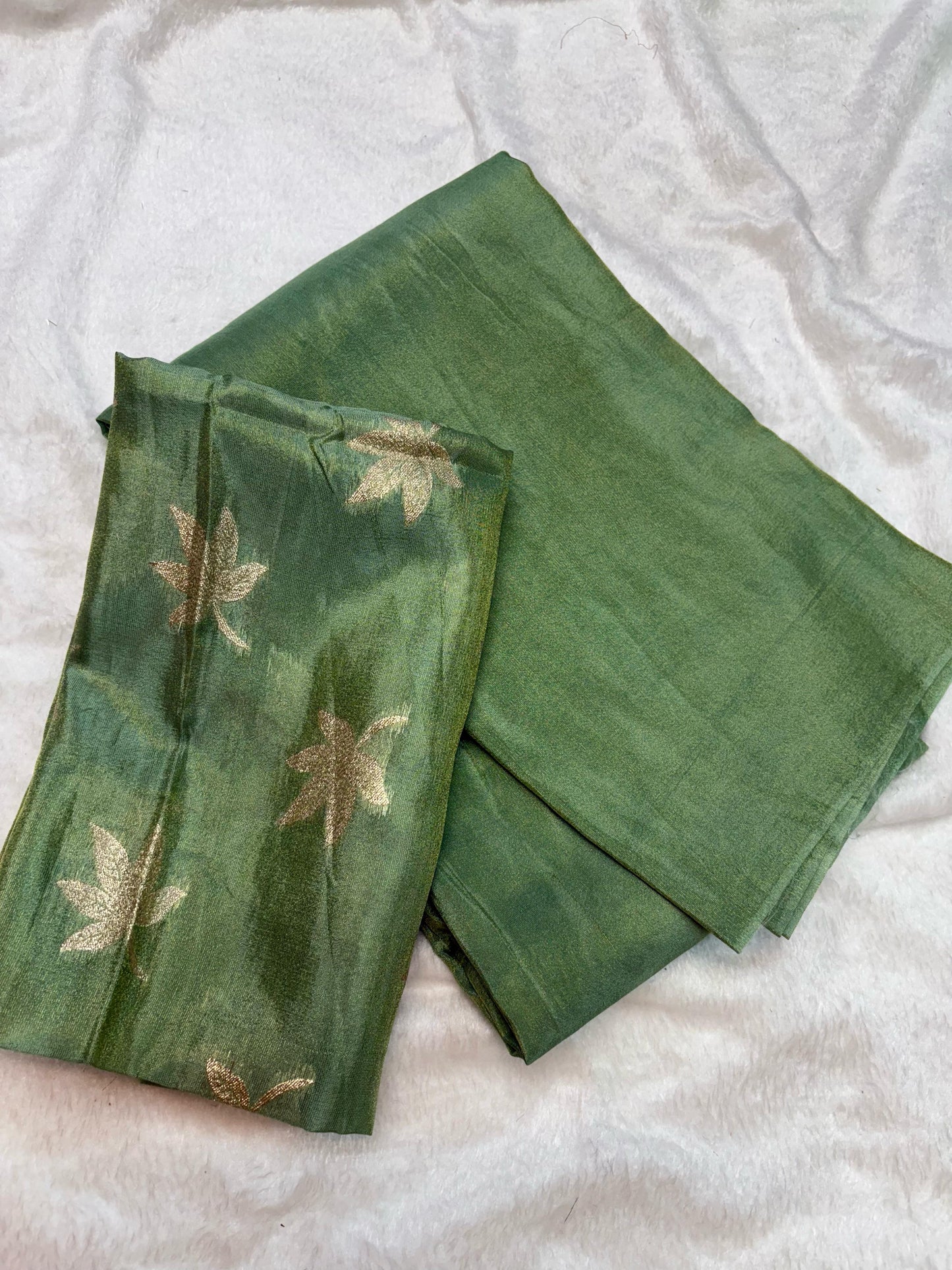 Leaf Viscose Tissue saree