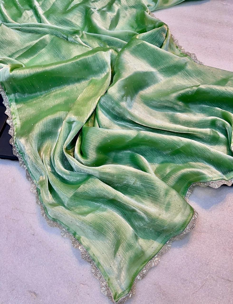 Pure Soft Shine Tissue Saree