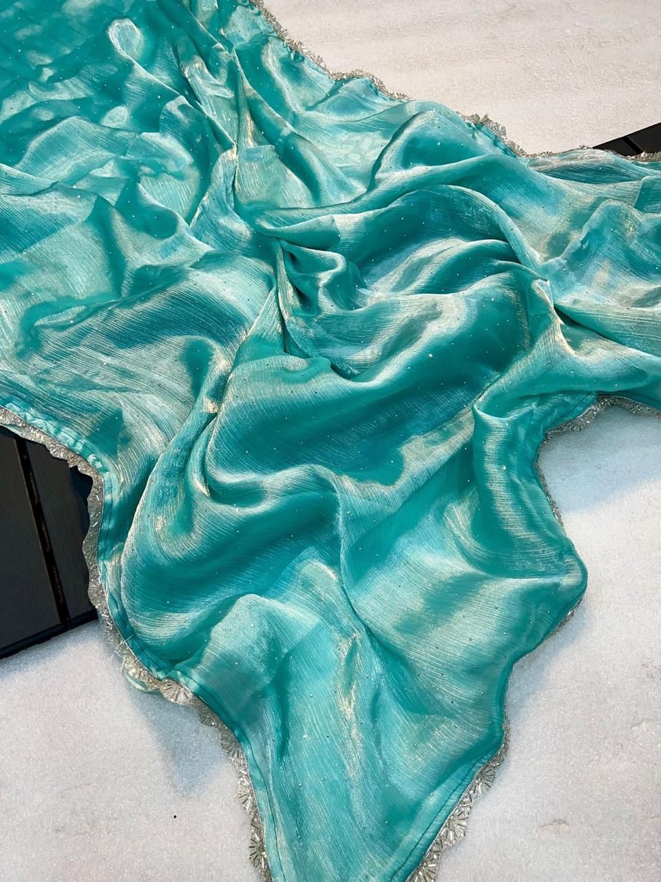 Pure Soft Shine Tissue Saree