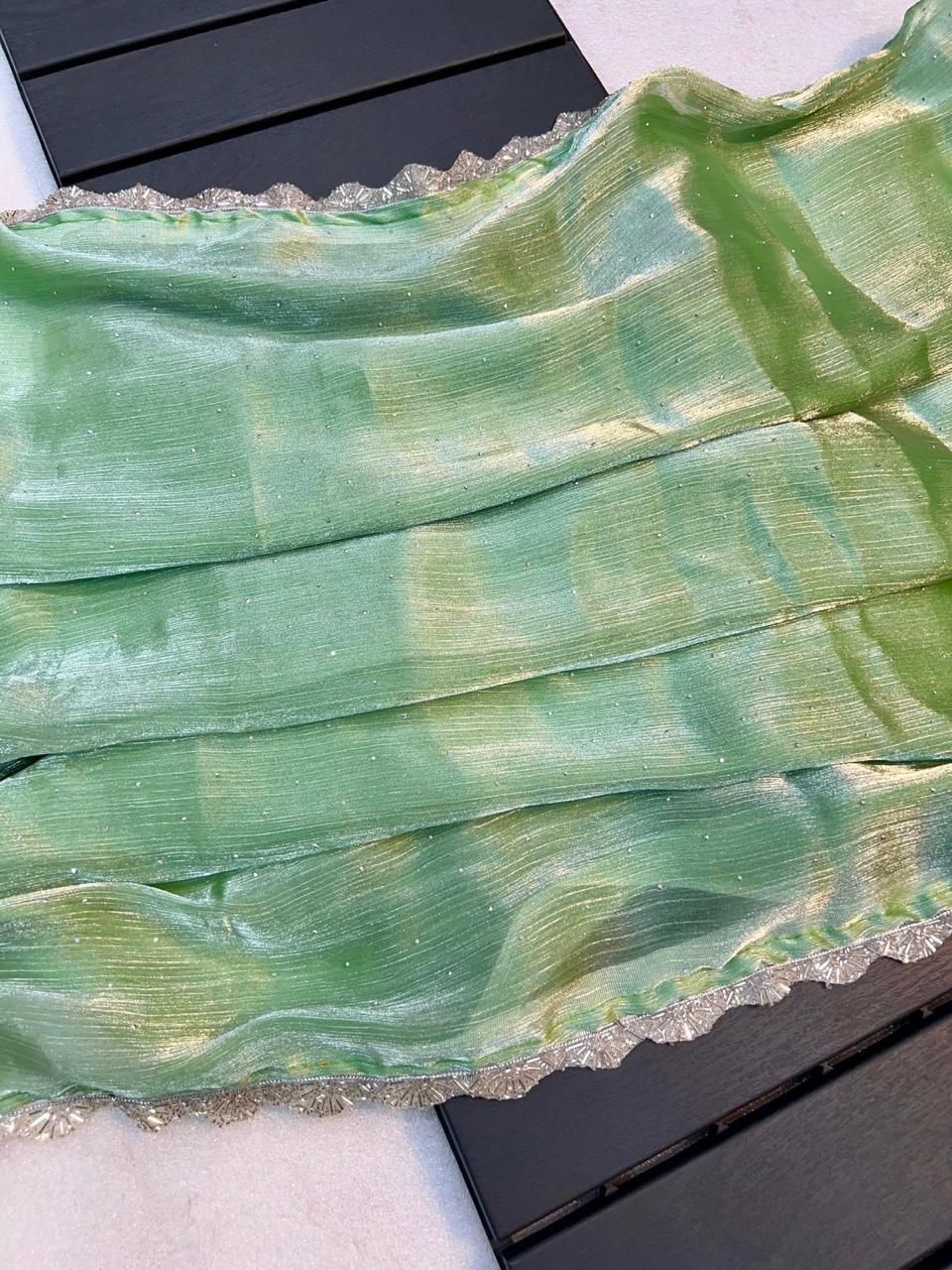 Pure Soft Shine Tissue Saree