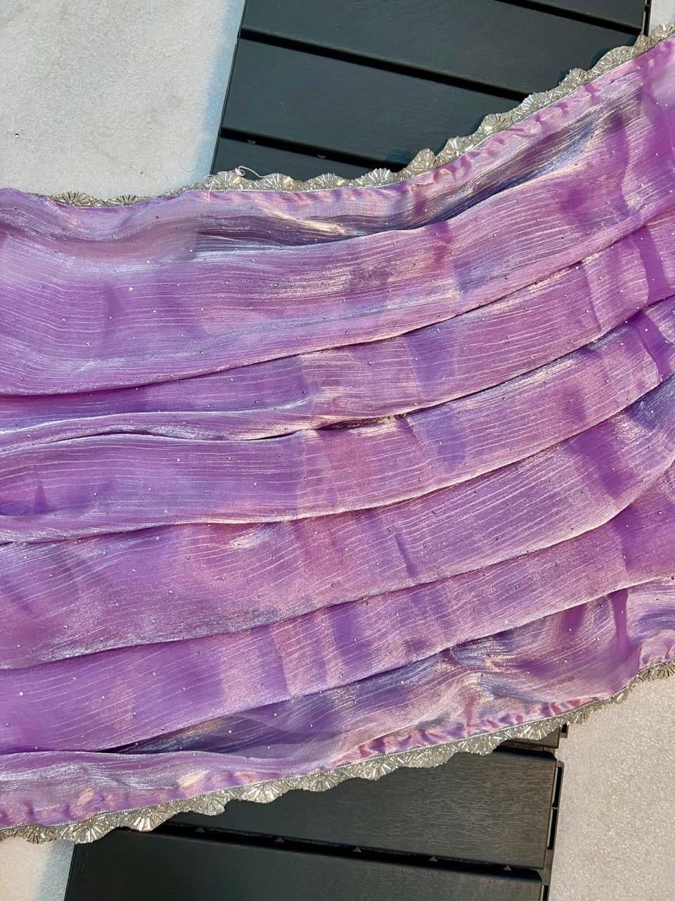 Pure Soft Shine Tissue Saree