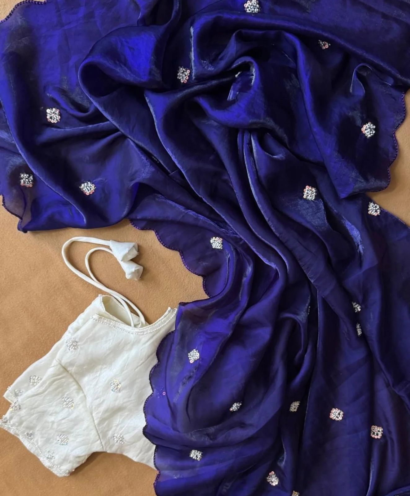 Fancy Space Silk Saree with Blouse
