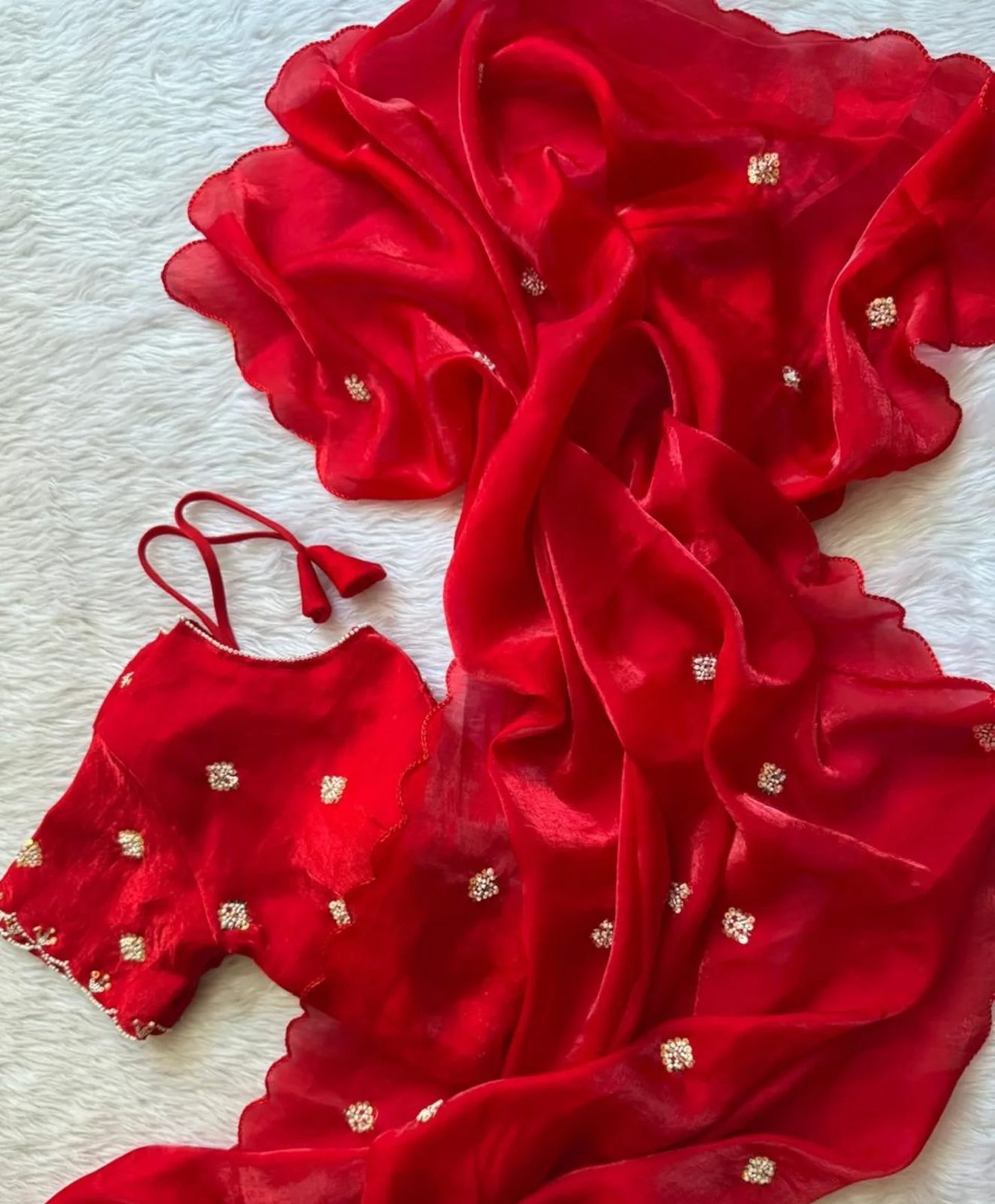 Fancy Space Silk Saree with Blouse
