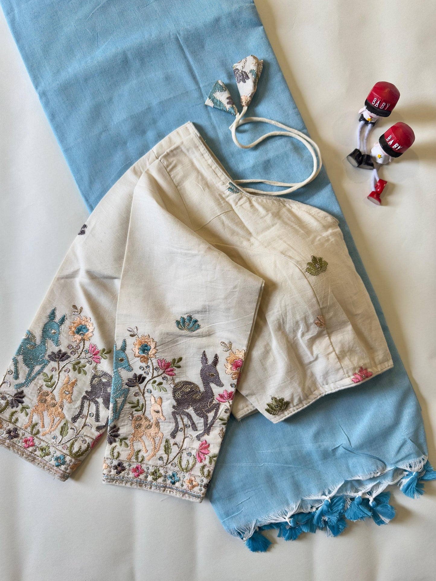 Khadi Cotton Saree with Blouse