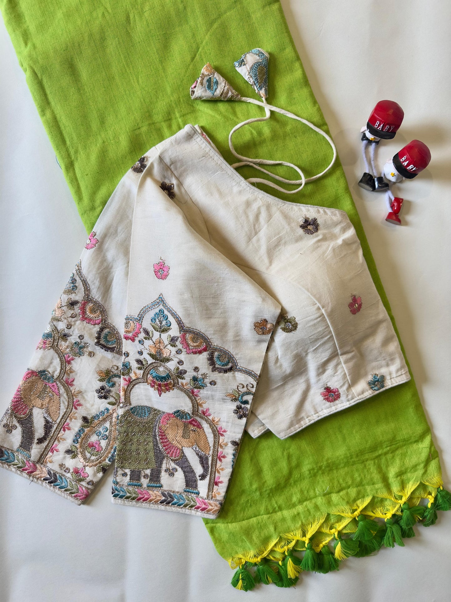 Khadi Cotton Saree with Blouse
