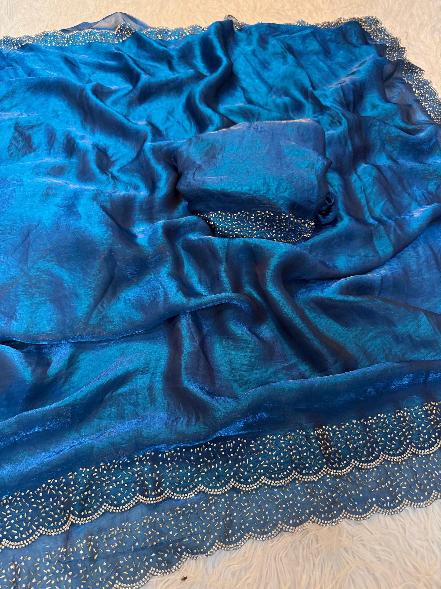 Space silk saree
