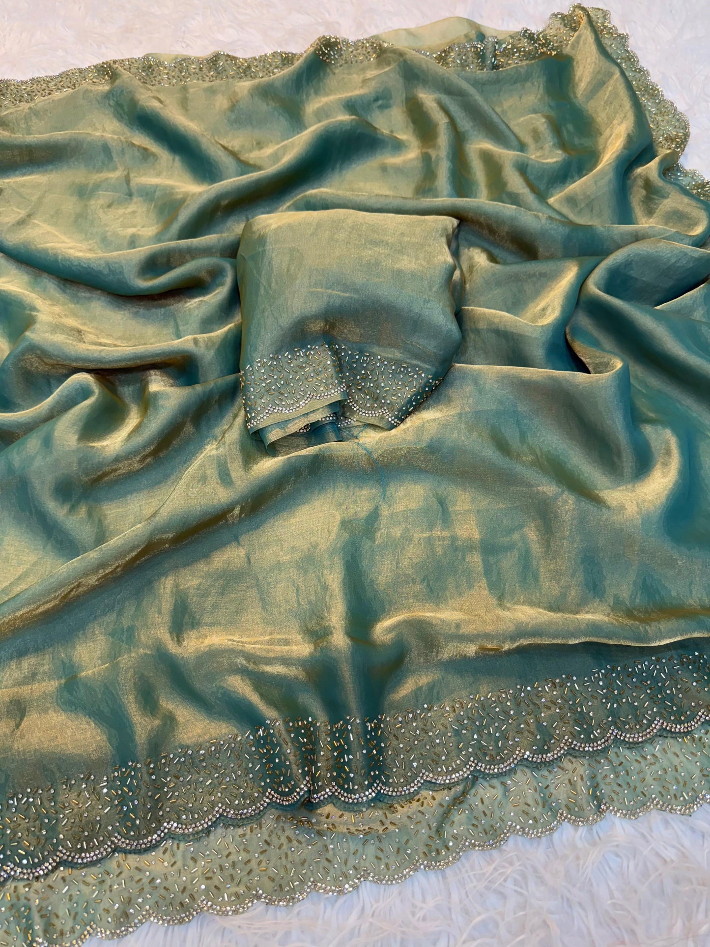Space silk saree
