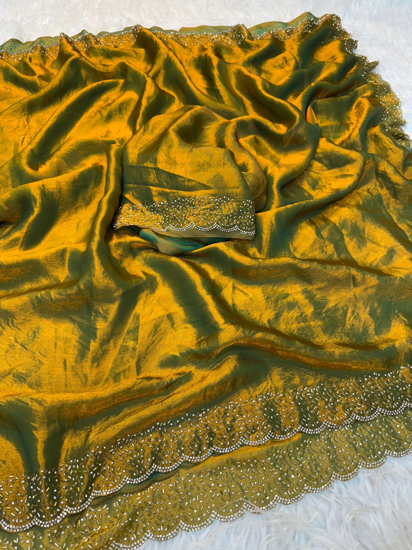 Space silk saree