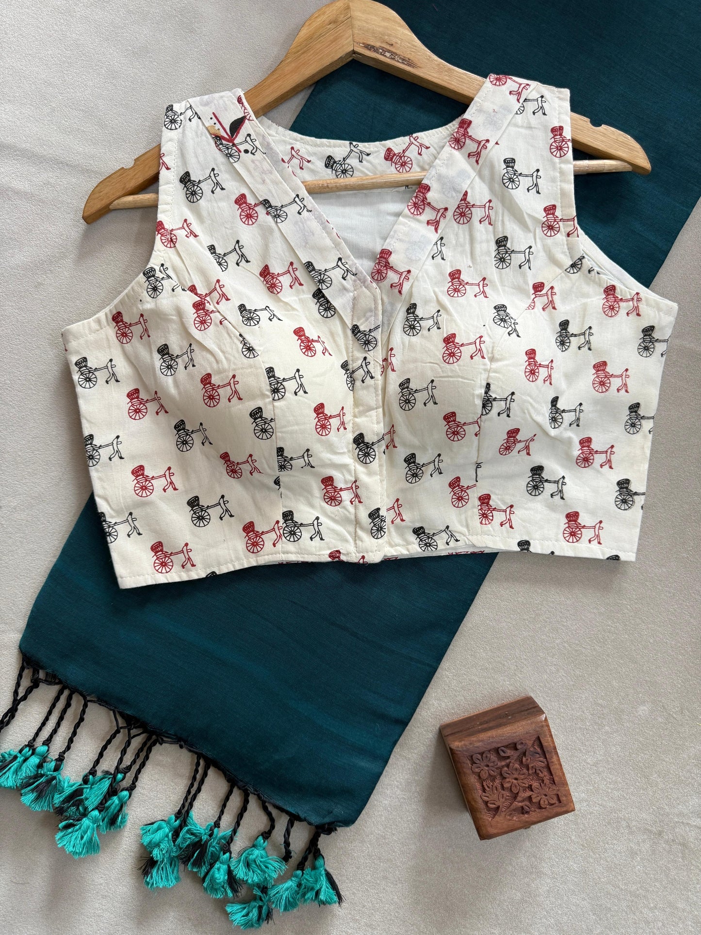 Khadi Cotton Saree Set