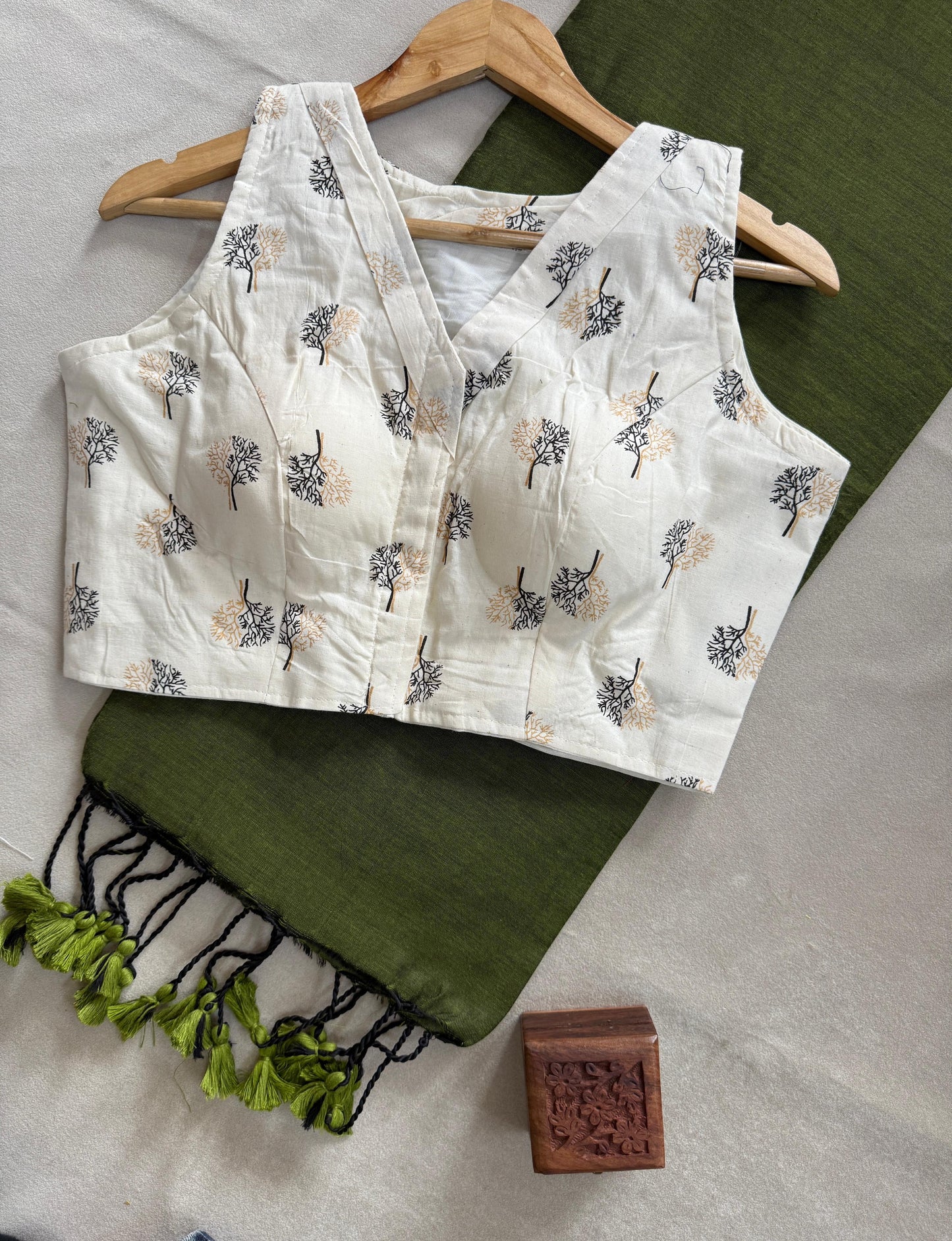 Khadi Cotton Saree Set
